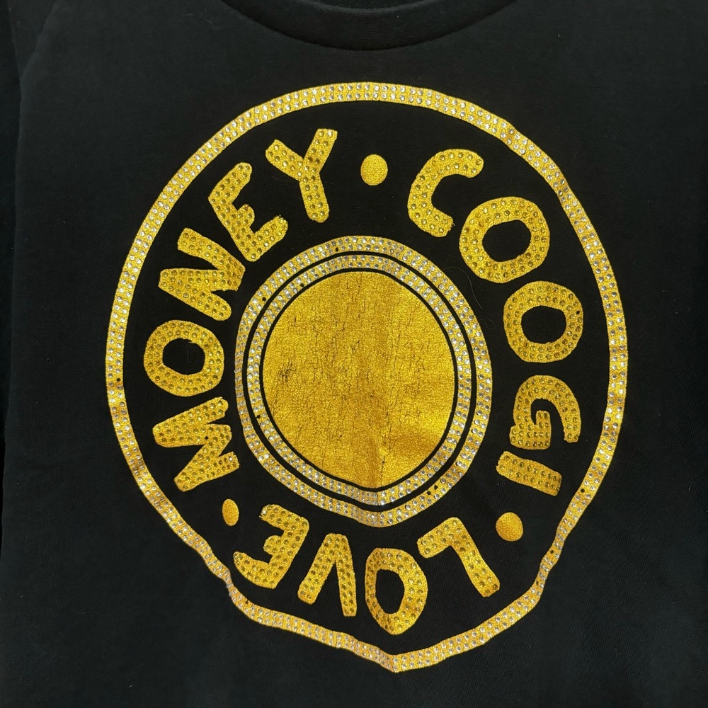 COOGI Black Embellished Sweat Shirt Size XL A3 - Picture 2 of 7